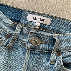 RE/DONE light wash slim jeans
